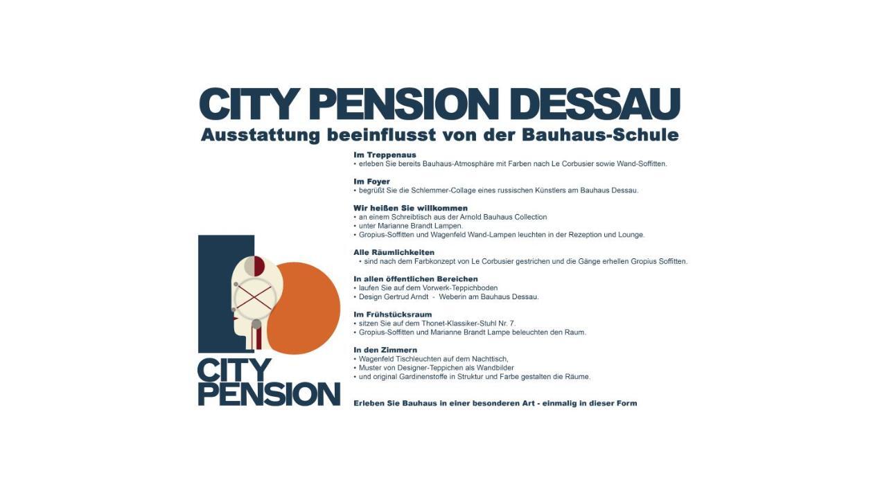 City-Pension Dessau-Rosslau Exteriör bild